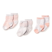 Buy Baby Girl Sleep Socks - 3 - Pack from The White Company