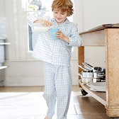 Buy Gingham Pyjamas - Blue from The White Company
