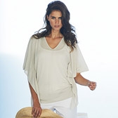 Buy Flutter Sleeve Sweater - Natural from The White Company