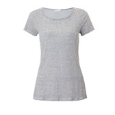Buy Fine Stripe Linen T-Shirt - White/Blue from The White Company