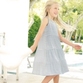 Buy Stripe Jersey Dress from The White Company