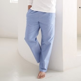 Buy Men's Chambray Pyjama Bottoms - Blue from The White Company