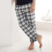 Buy Men's Pyjama Bottoms - Blue/Grey from The White Company