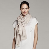 Buy Plain Open Weave Scarf - Dusky Pink from The White Company