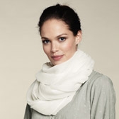 Buy Plain Open Weave Scarf - Dew from The White Company