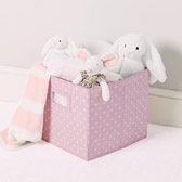 Buy Storage Cube - Pink Polka Dot from The White Company