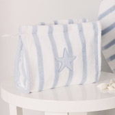 Buy Stripe Washbag - Blue from The White Company