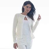 Buy Sequin Stripe Cardigan - Natural from The White Company