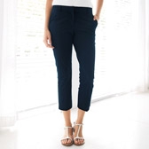 Buy Slim Capri Pants - Navy from The White Company