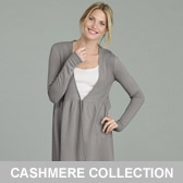 Buy Cashmere Rib Bodice Cardigan - Rose Grey from The White Company