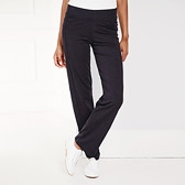 Buy Straight Leg Jersey Trousers - Black from The White Company