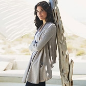 Buy Sparkle Pocket Cardigan - Taupe from The White Company