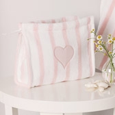 Buy Stripe Washbag - Pink from The White Company