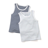 Buy Striped Jersey Vests -2-Pack from The White Company