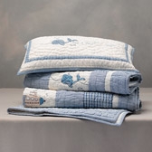 Buy Whales Cot Bed Quilt from The White Company