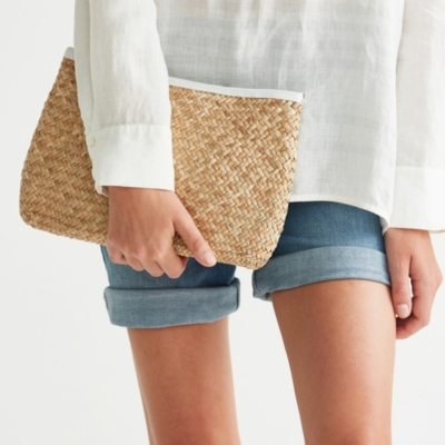 Straw Clutch Bag | Bags & Purses | The White Company UK