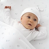 Organic Cotton Circus Blanket and Hat 