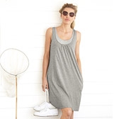 Double Layer Jersey Vest Tunic - Silver Grey 