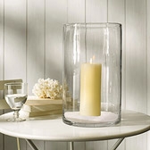 Handmade Glass Hurricane - Large 