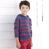 Hooded Stripe Sweater 