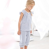 Isabelle Stripe Jersey Pyjamas 