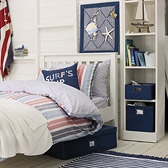Narrow Playroom Shelving Unit 