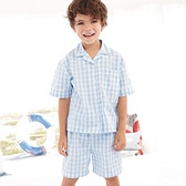 Short Sleeve Gingham Pyjamas 
