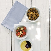 Blue Chambray Napkins - Set of 4 