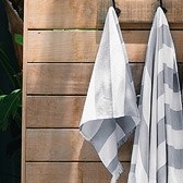 Wide Stripe Pestemal Towels 