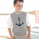 Buy Boys' Anchor Tank Top from The White Company
