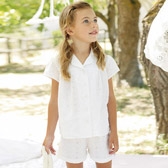 Buy Broderie Short Pyjamas from The White Company