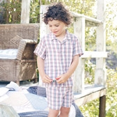 Buy Charlie Check Short Pyjamas from The White Company