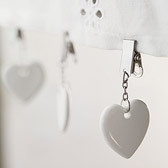 Heart Tablecloth Clips - Set Of 6