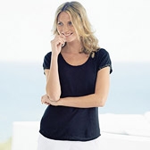 Buy Sequin Detail Knitted Top - Navy from The White Company