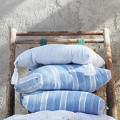 Buy Patmos Stripe Seat Pad from The White Company