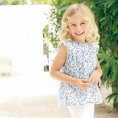 Buy Girls' Cornflower Blouse from The White Company