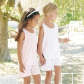 Buy Heart & Stripe Short Sleeve Pyjamas - 2 Pack from The White Company
