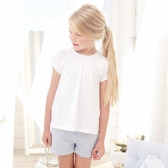 Buy Stretch Detail Jersey Top - White from The White Company