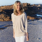 Buy Batwing Jersey T-Shirt - Oatmeal from The White Company
