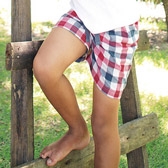 Buy Sam Check Pyjama Shorts from The White Company