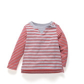 Buy Baby Contrast Stripe T-Shirt from The White Company