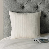 Buy Cashmere Rib Cushion Cover - Alabaster from The White Company