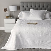 Buy Etienne Bedspread - White from The White Company