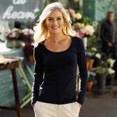 Long Sleeved T Shirt - Navy 