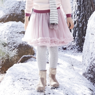 white frilly tutu