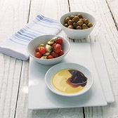 Portobello Dipping Bowls - White, One Size