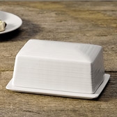 Portobello Butter Dish - White, One Size