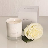 White Rose Candle 