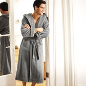 Buy Hydrocotton Unisex Hooded Robe - Graphite from The White Company