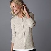 Buy Classic Cashmere Cardigan - Cloud from The White Company